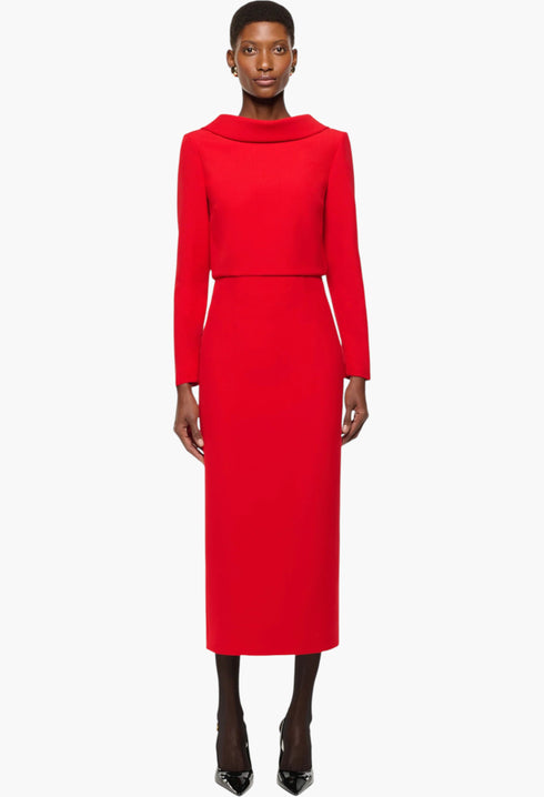 Collared Crepe Top